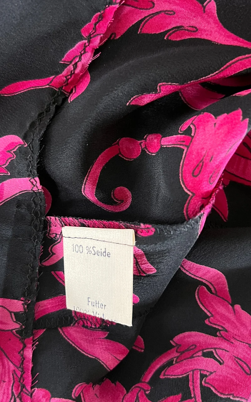 Vintage Silk And Velvet Dress