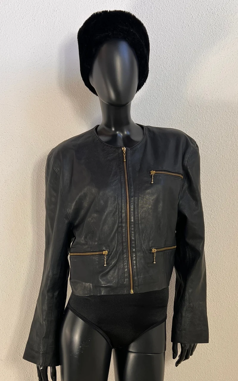 Vintage 90s Clan Leather Jacket