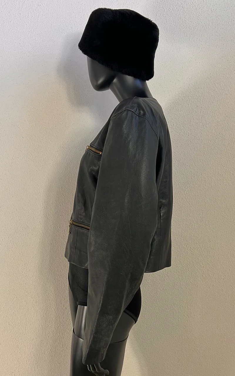 Vintage 90s Clan Leather Jacket