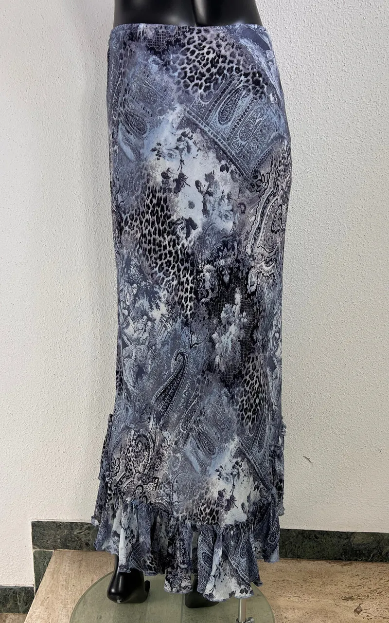 Vintage Y2K Volant Maxi Skirt