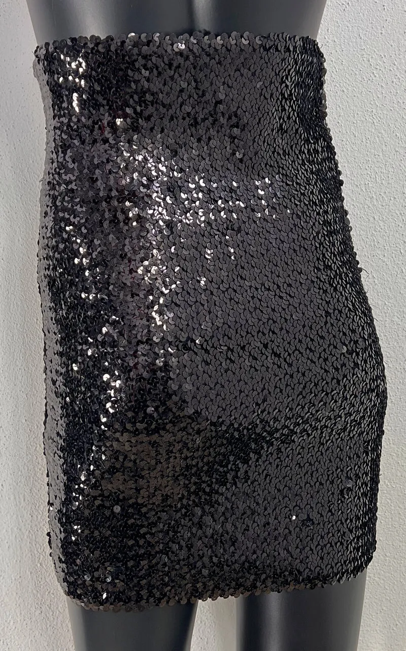 Vintage 90s Highwaisted Sequin Skirt