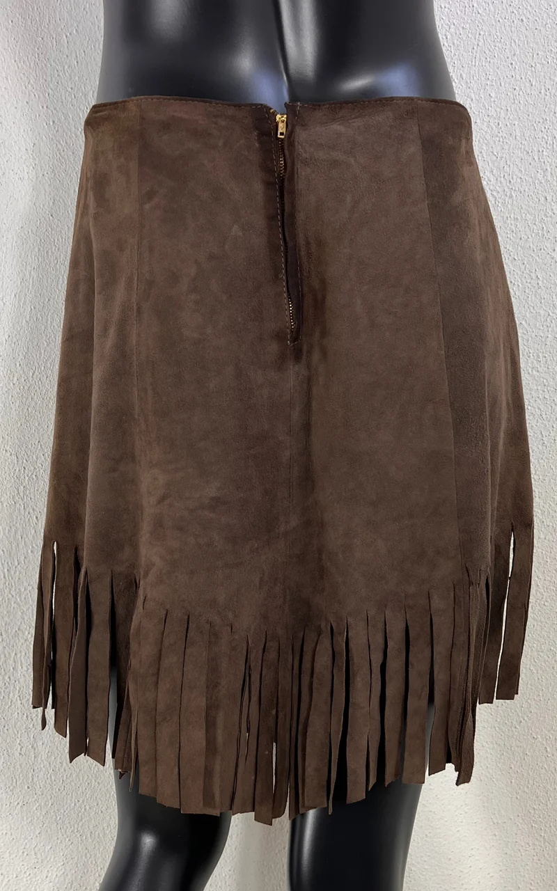 Vintage 70s Suede Leather Skirt