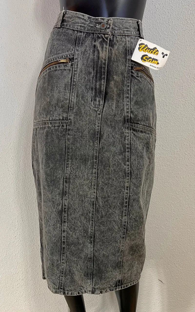 Vintage Uncle Sam Acid Washed Skirt