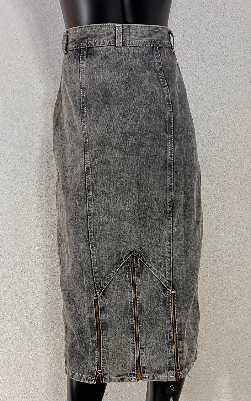 Vintage Uncle Sam Acid Washed Skirt