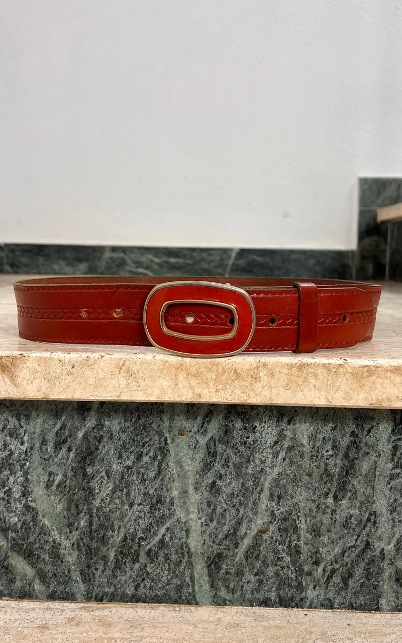Vintage 70s Leather Belt