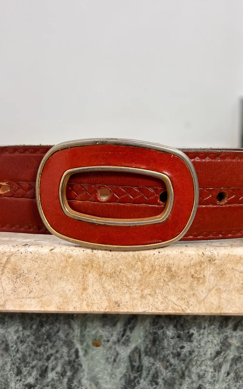 Vintage 70s Leather Belt