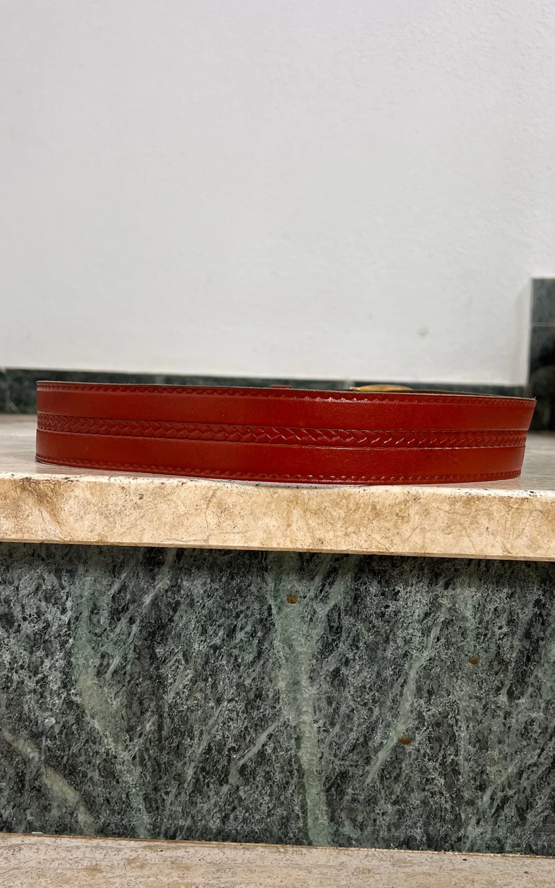 Vintage 70s Leather Belt