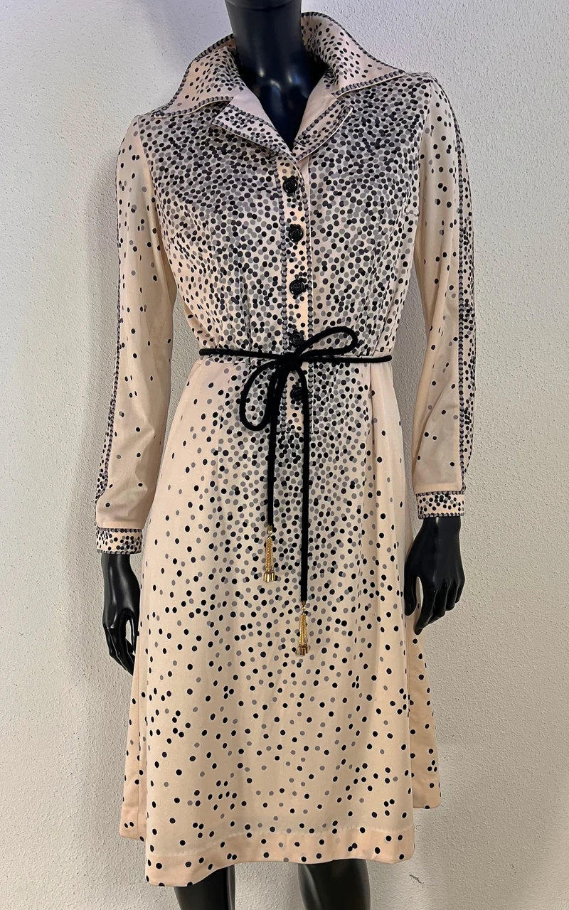 Vintage 70s Polka Dot Dress
