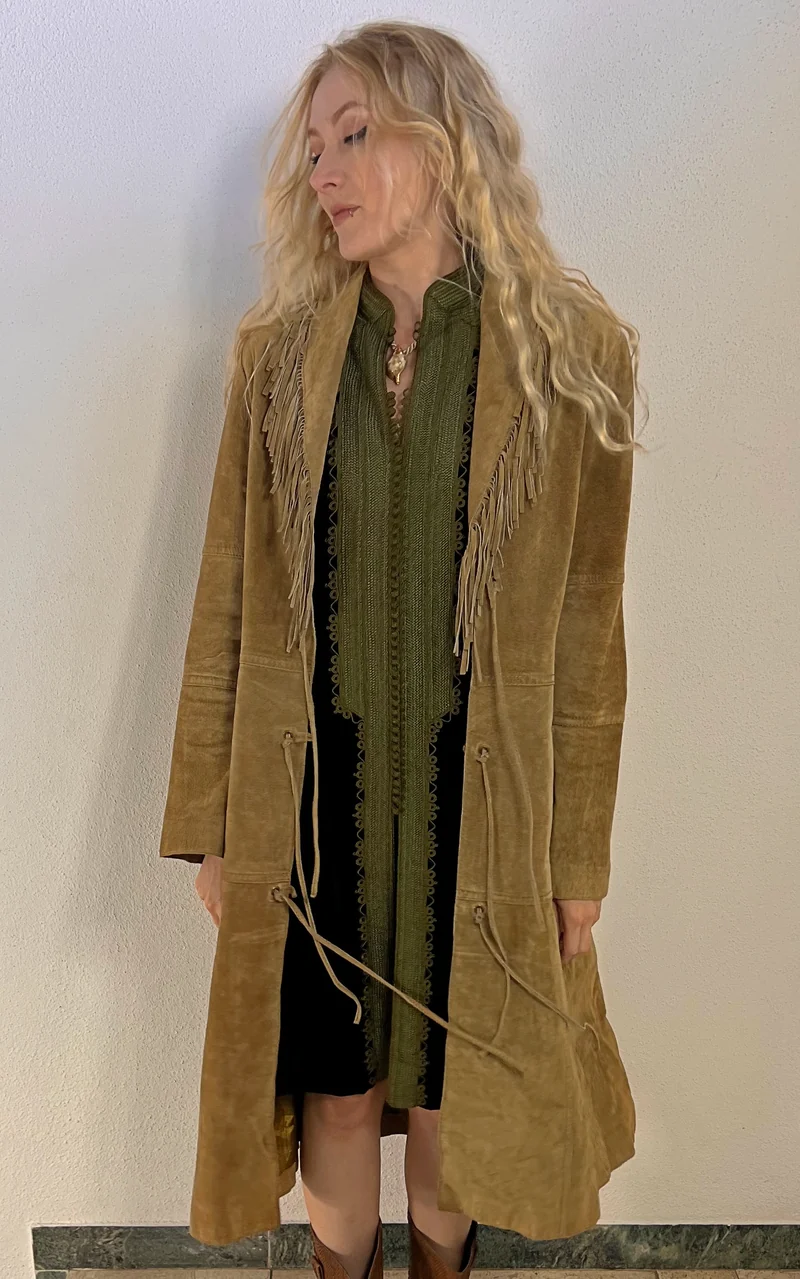 Vintage 90s Morgan de Toi Suede Coat