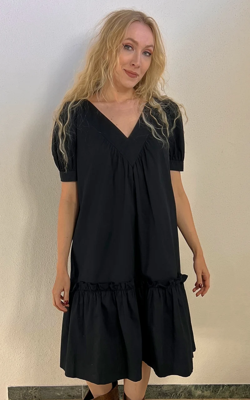 Vintage Yves Saint Laurent Cotton Peasant Dress