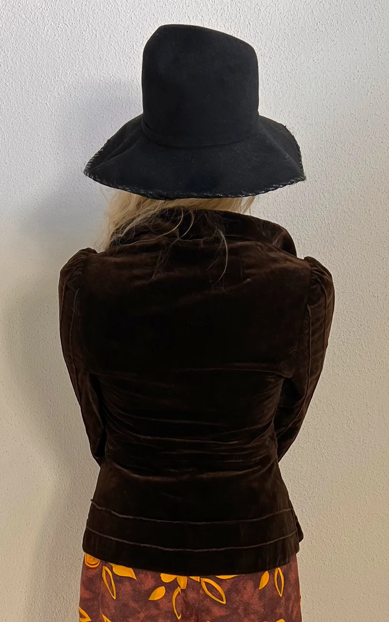 Vintage 70s Darkbrown Velvet Blazer