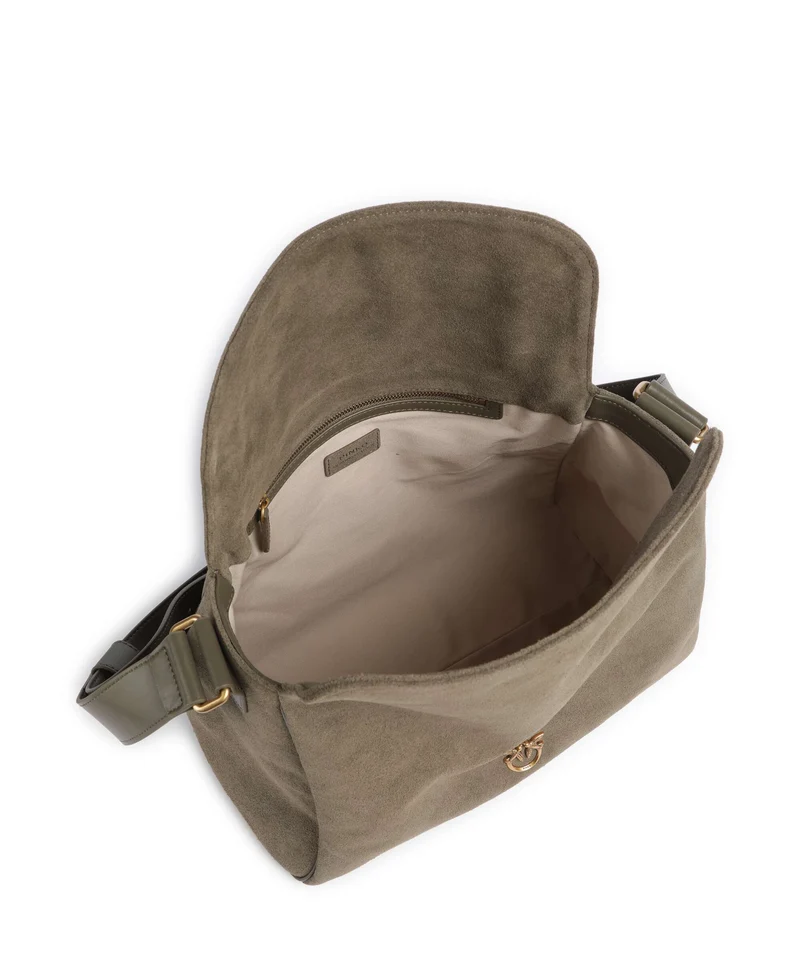 Pinko Leaf Big Beuteltasche verde/oliva scuro/antique gold