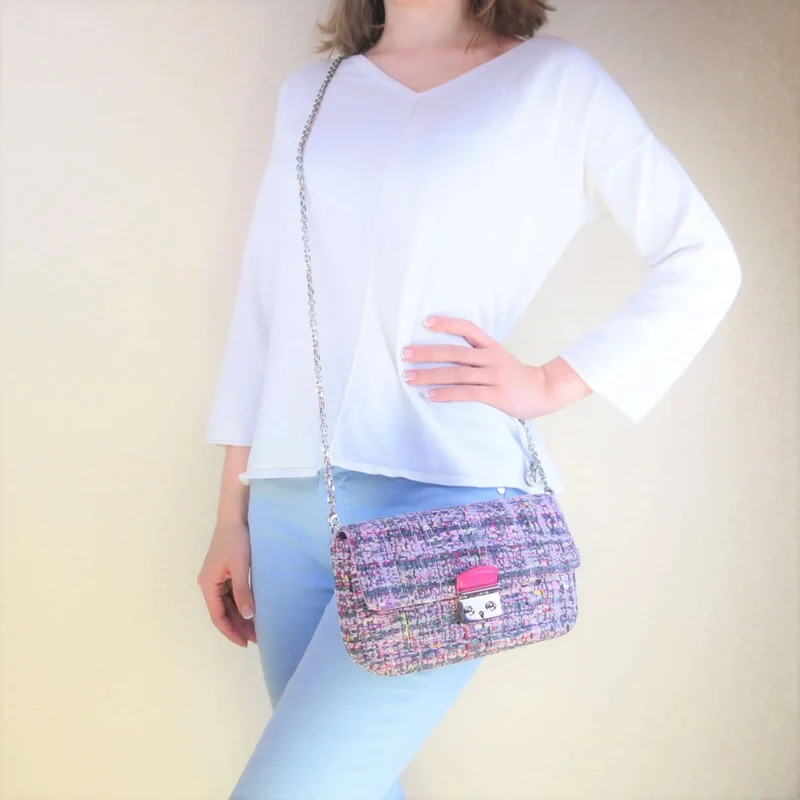 Christian Dior Limited Edition Tweed Miss Dior Clutch