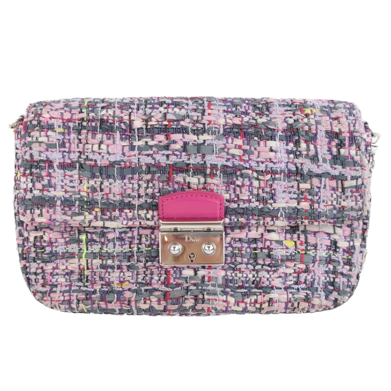 Christian Dior Limited Edition Tweed Miss Dior Clutch