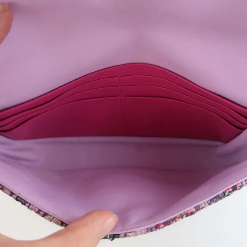 Christian Dior Limited Edition Tweed Miss Dior Clutch