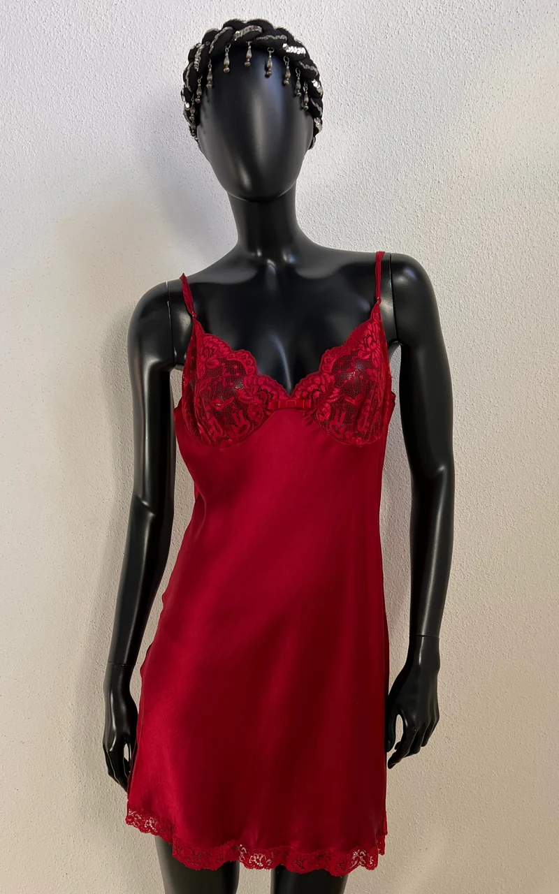Vintage Silk Lingerie Slip Dress