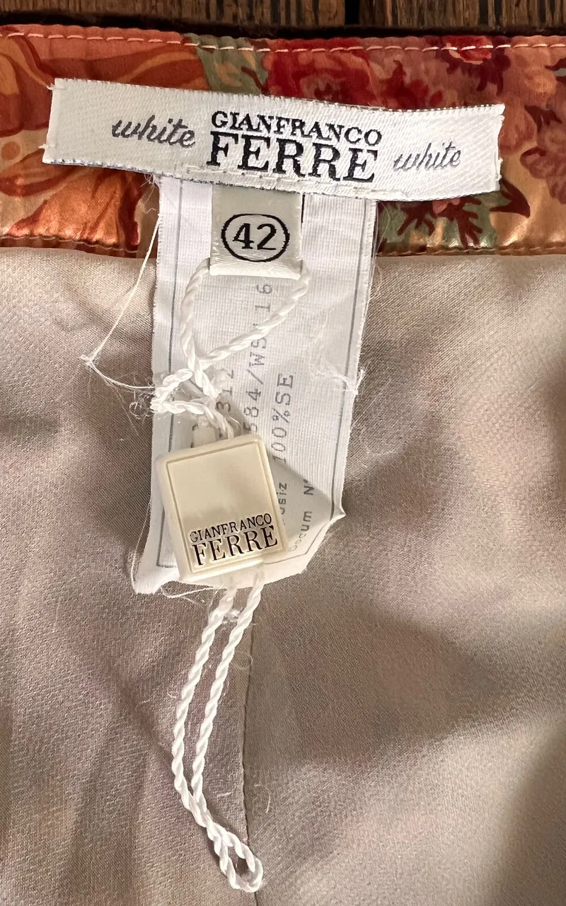 Vintage Gianfranco Ferre Silk Skirt