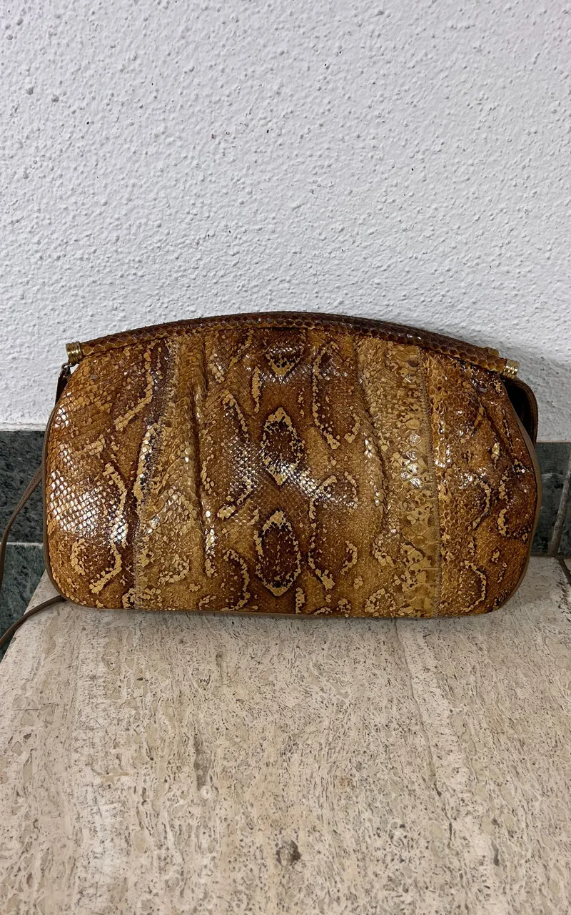 Vintage Pallizio Cross Body Snakeskin Bag