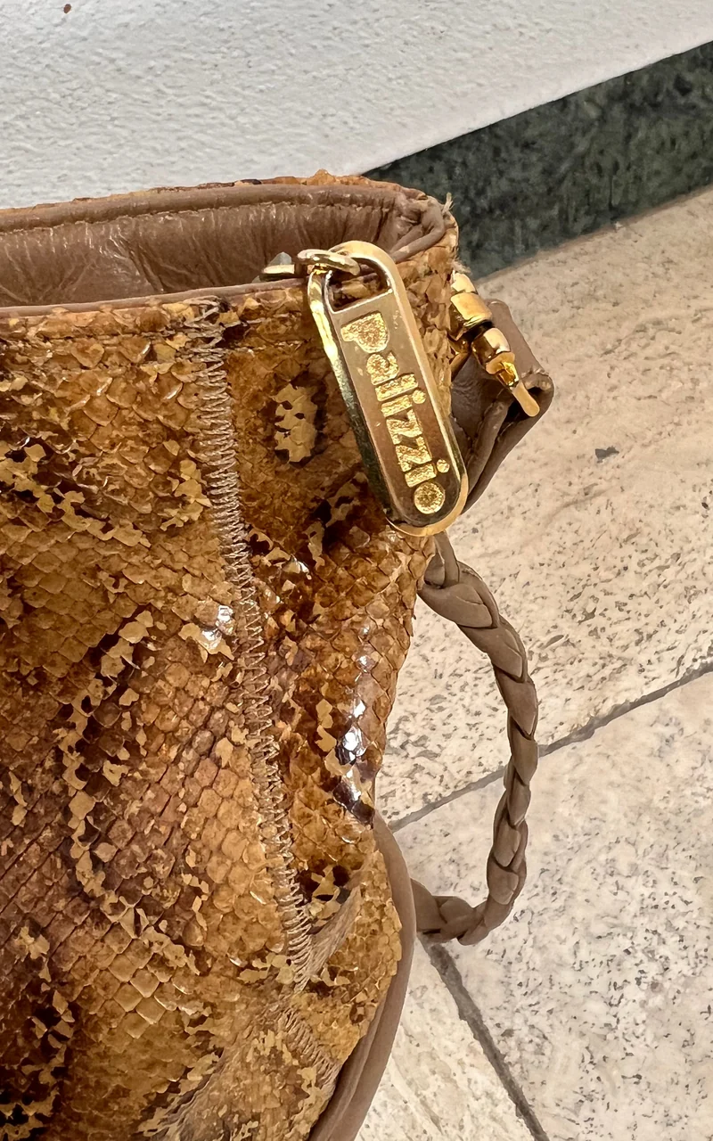 Vintage Pallizio Snakeskin Big Hobo Bag