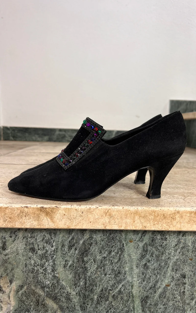 Vintage 80s Stuart Weizmann Slip-On Heel 38
