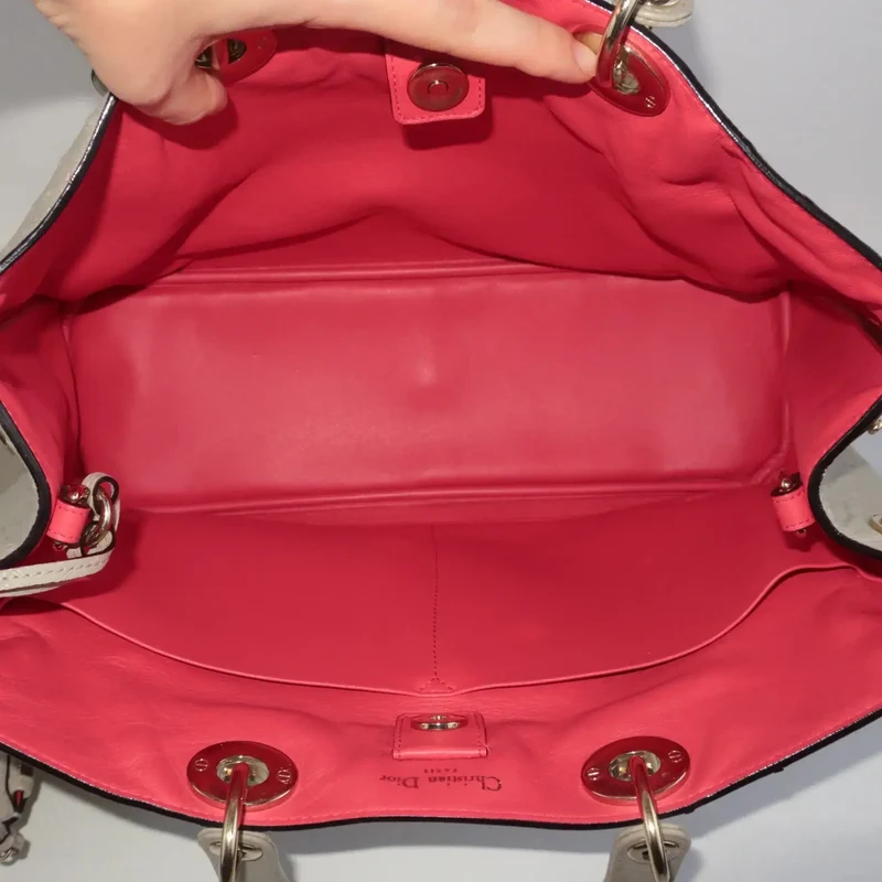 Dior Large Beige Ostrich Diorissimo Tote Bag
