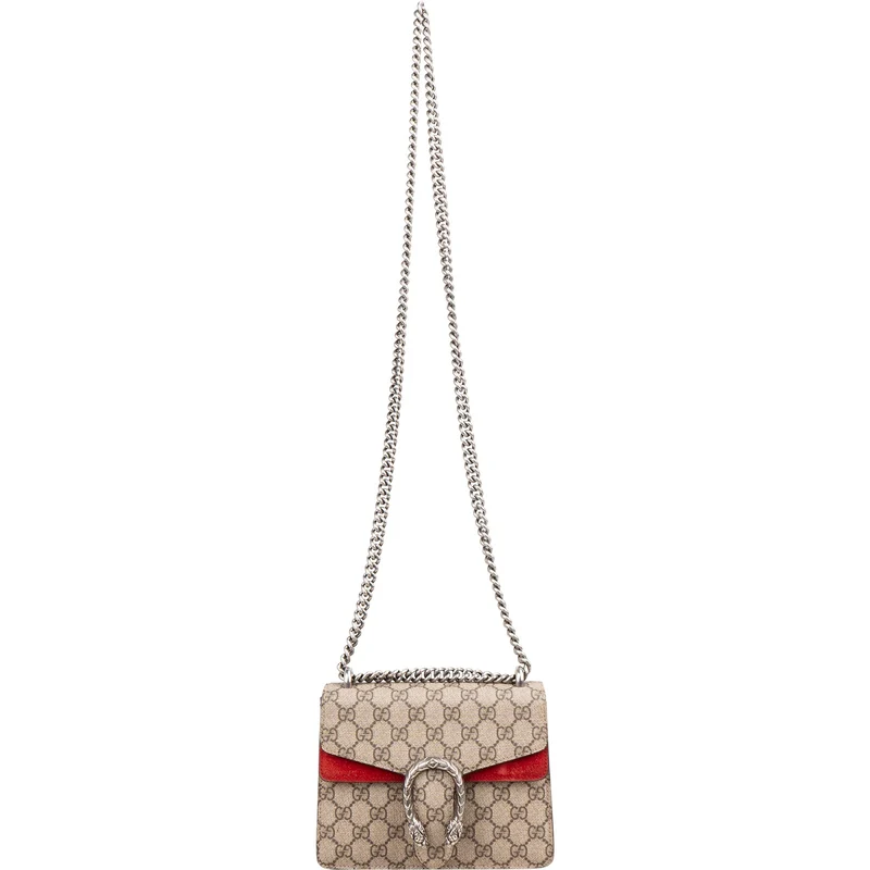 Gucci Monogram GG Supreme Dionysus Shoulder Crossbody Bag