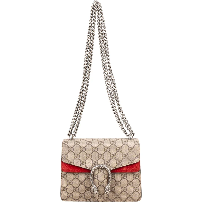 Gucci Monogram GG Supreme Dionysus Shoulder Crossbody Bag
