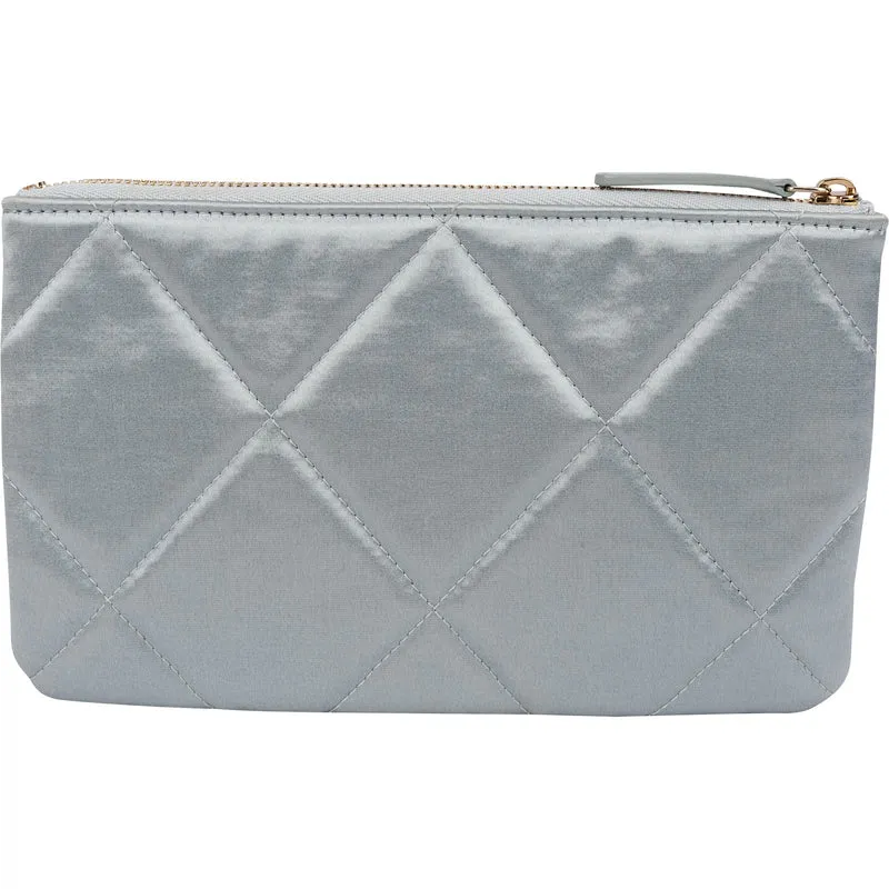 Chanel 19 Quilted Satin Chanel Pouch Accessoires Clutch