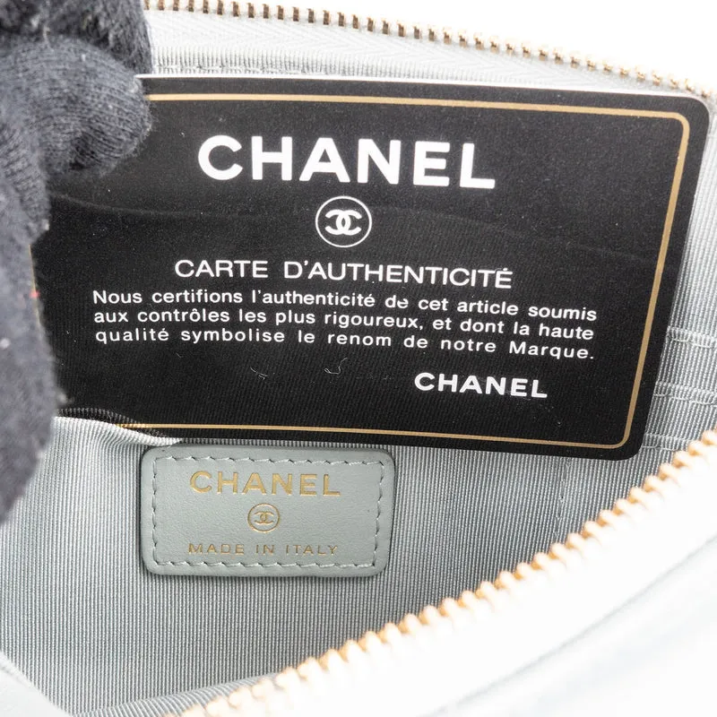 Chanel 19 Quilted Satin Chanel Pouch Accessoires Clutch