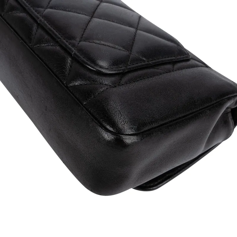 Chanel Quilted Lambskin Diana Single Flap Crossbody Bag