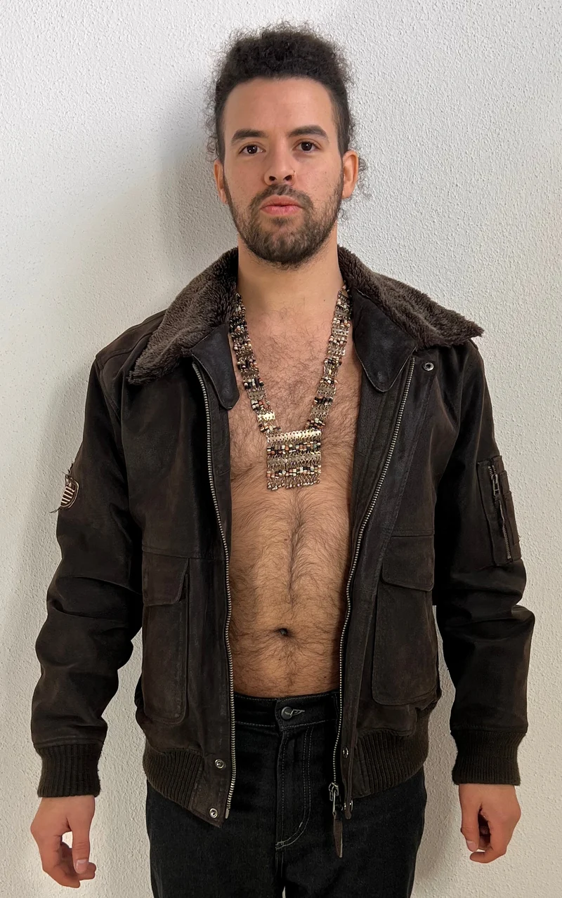 Vintage MENS Suede Flight Style Jacket