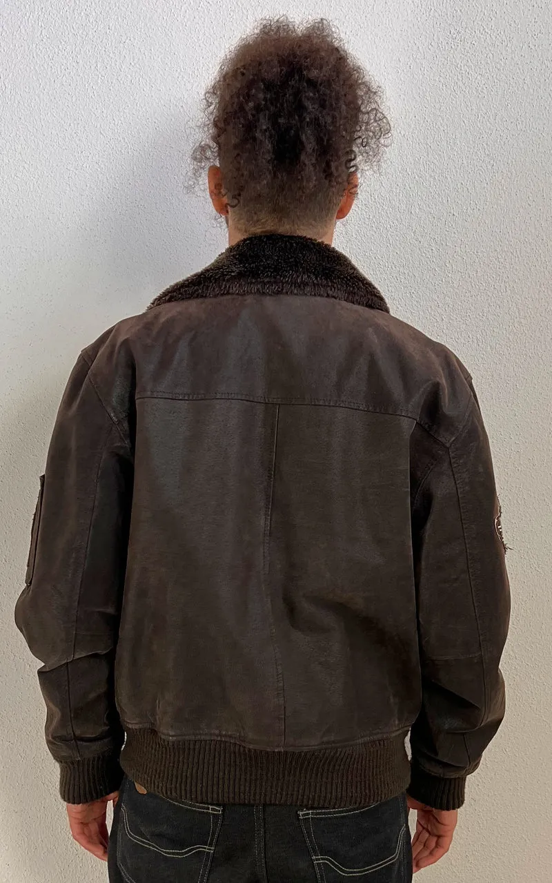 Vintage MENS Suede Flight Style Jacket