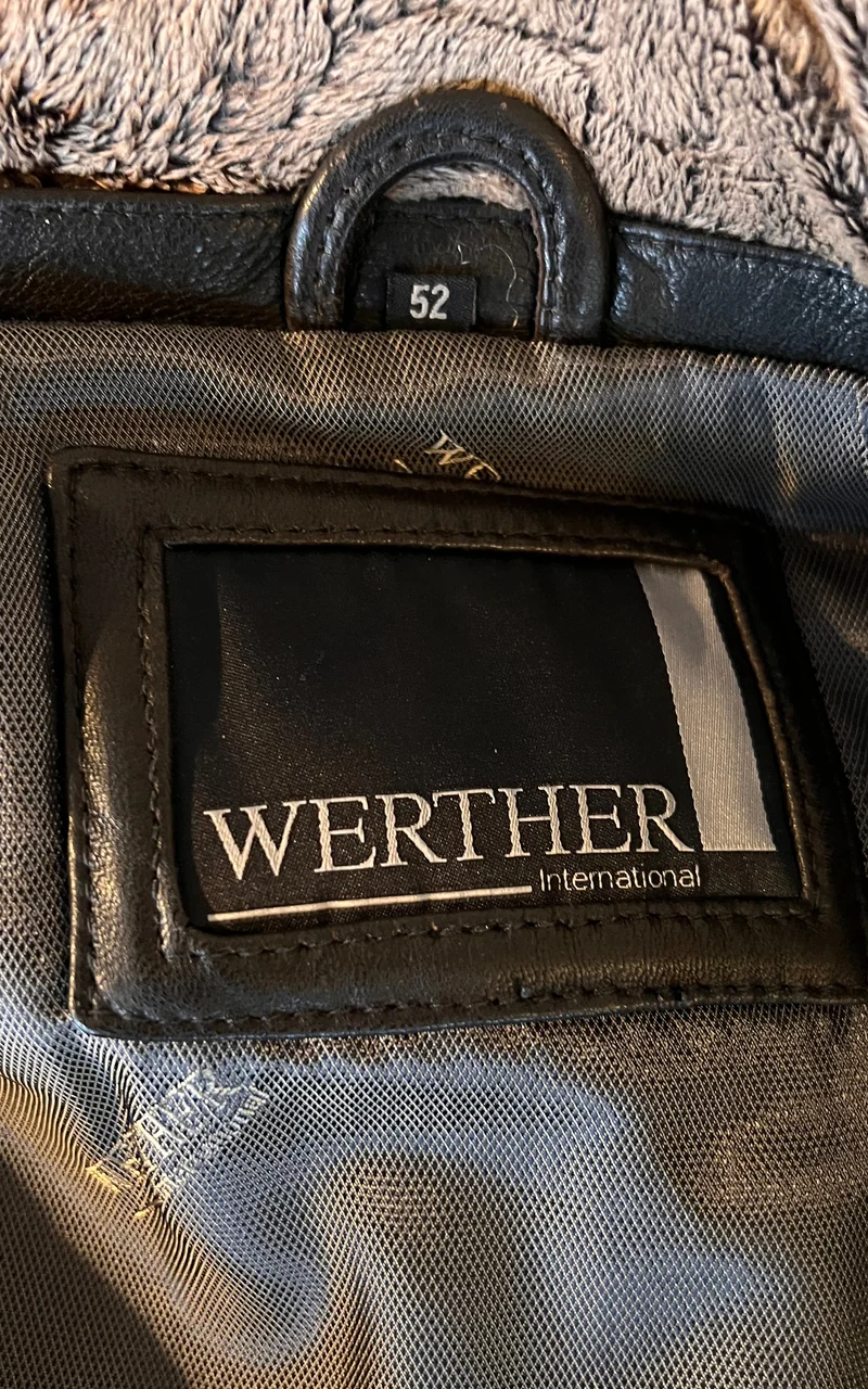 Vintage 90s MENS Werther International Nappa Leatherjacket