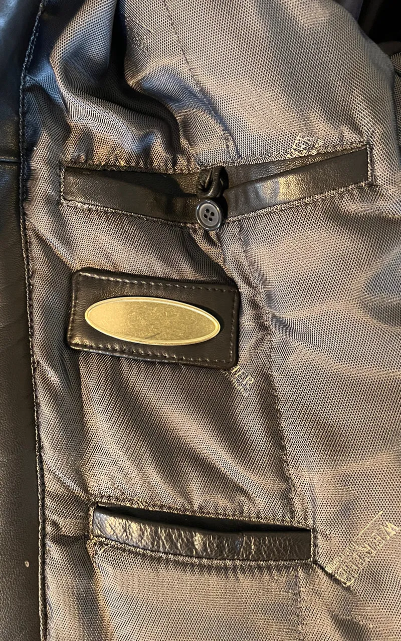 Vintage 90s MENS Werther International Nappa Leatherjacket