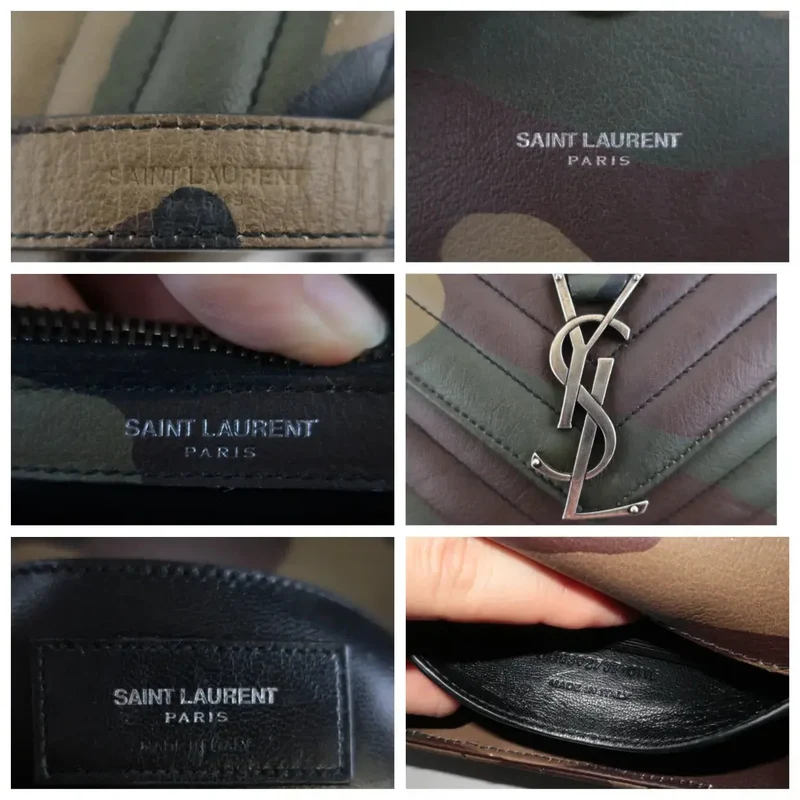 Yves Saint-Laurent Camouflage Medium College Bag