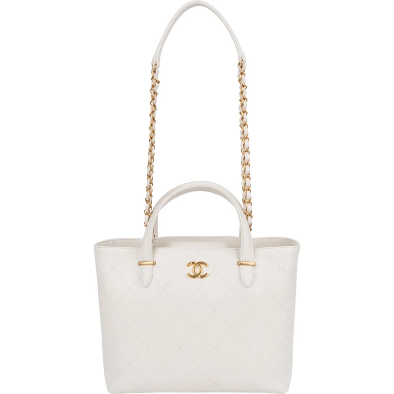 [Chanel Stitching Caviar Leather Small Bowling Handbag