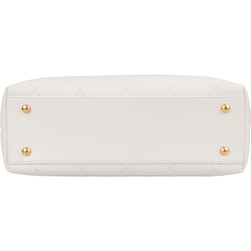 [Chanel Stitching Caviar Leather Small Bowling Handbag