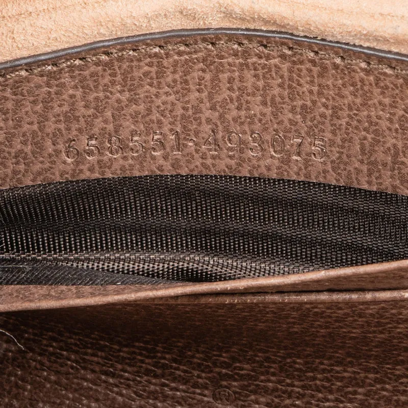 Gucci Monogram GG Supreme Ophidia Crescent Pochette Shoulder Bag