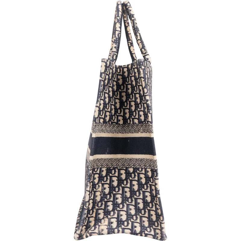 Christian Dior Trotter Monogram Canvas Large Book Tote Handbag