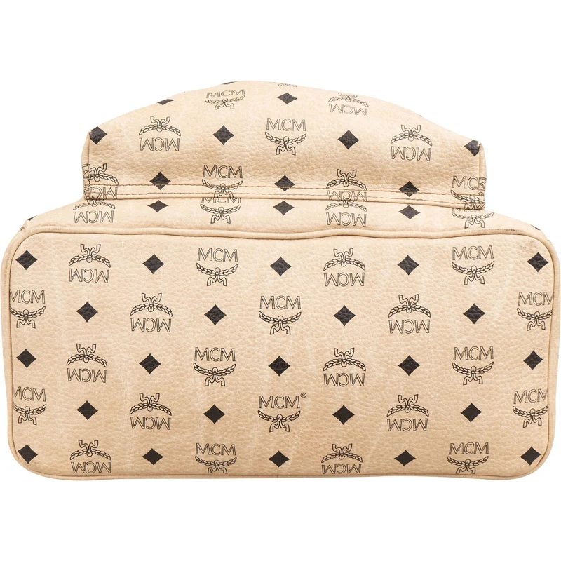 MCM Monogram Visetos Leather Stark Studded Backpack