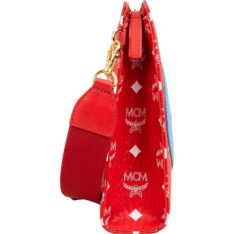 MCM Monogram Visetos Pebbled Leather OX Clutch