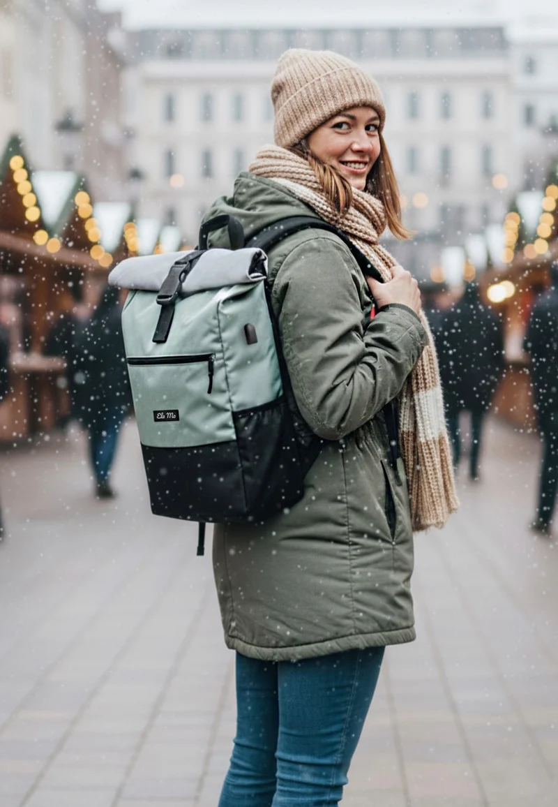 Rolltop Mintgrey - Rolltop Rucksack