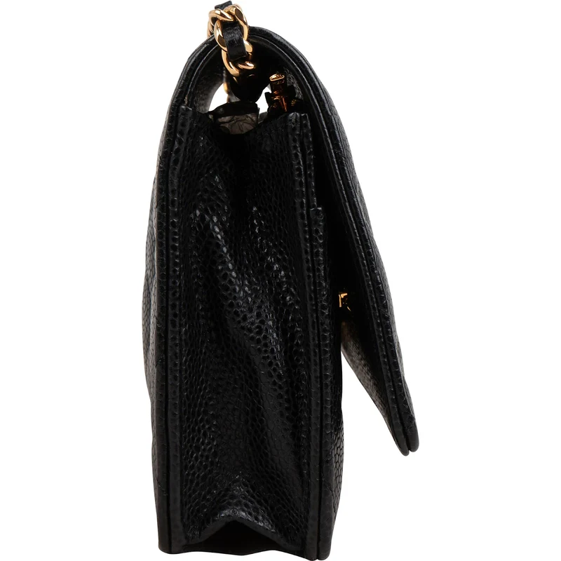 Chanel Quilted Caviar Leather Wallet On Chain Crossbody Bag