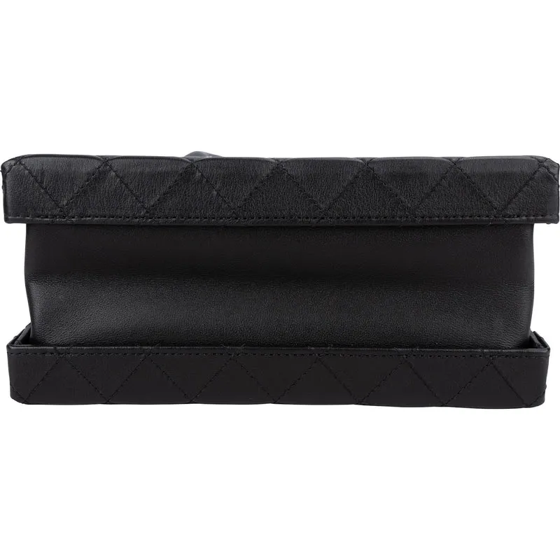 Chanel Quilted Lambskin CC Stitched Vanity Crossbody Handbag