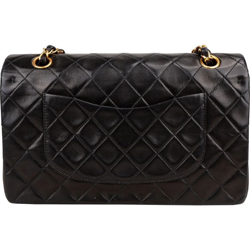 Chanel Quilted Lambskin 24K Gold Medium Double Flap Shoulder Bag