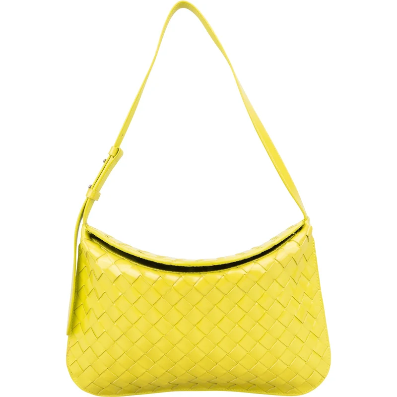 Bottega Veneta Intrecciato Patent Leather Brick Cassette Shoulder Bag