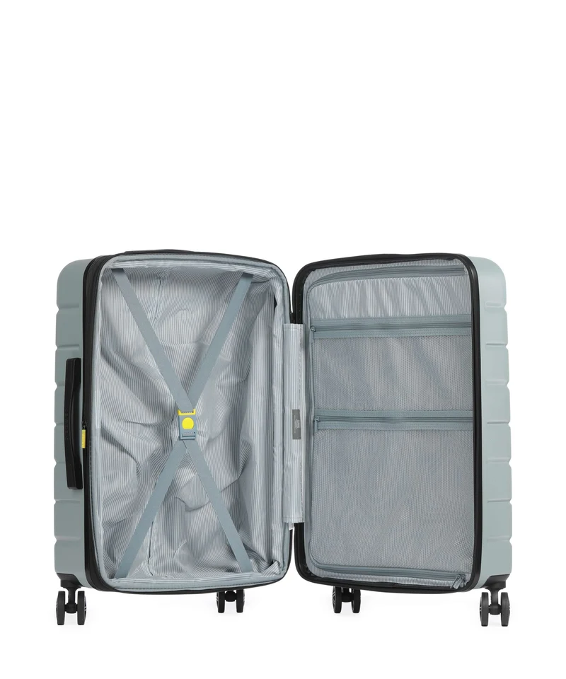 Delsey Paris Air Armour 4-Rollen Trolley sage green
