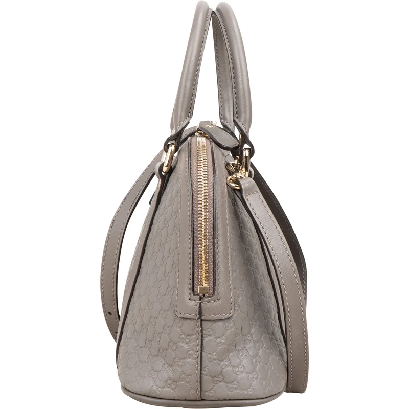 Gucci Microguccissima Leather Grey Mini Dome Handbag