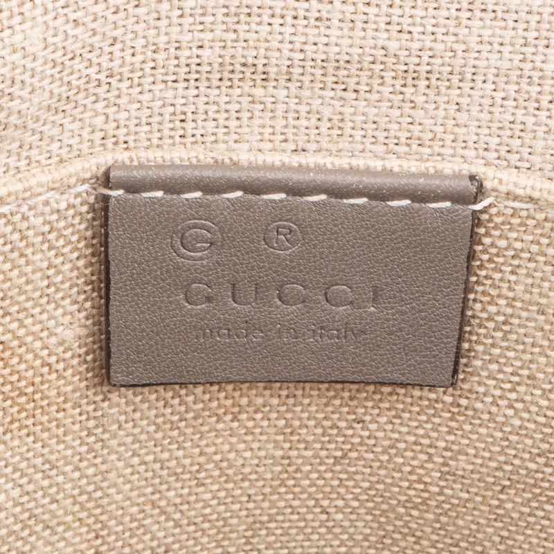 Gucci Microguccissima Leather Grey Mini Dome Handbag