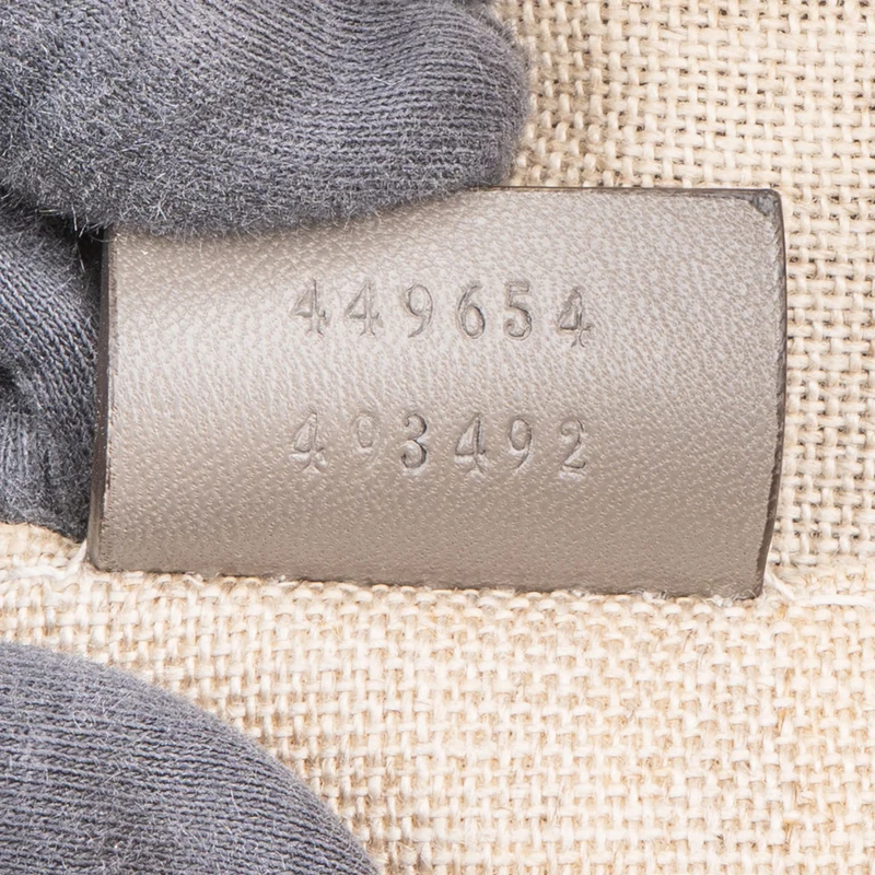 Gucci Microguccissima Leather Grey Mini Dome Handbag